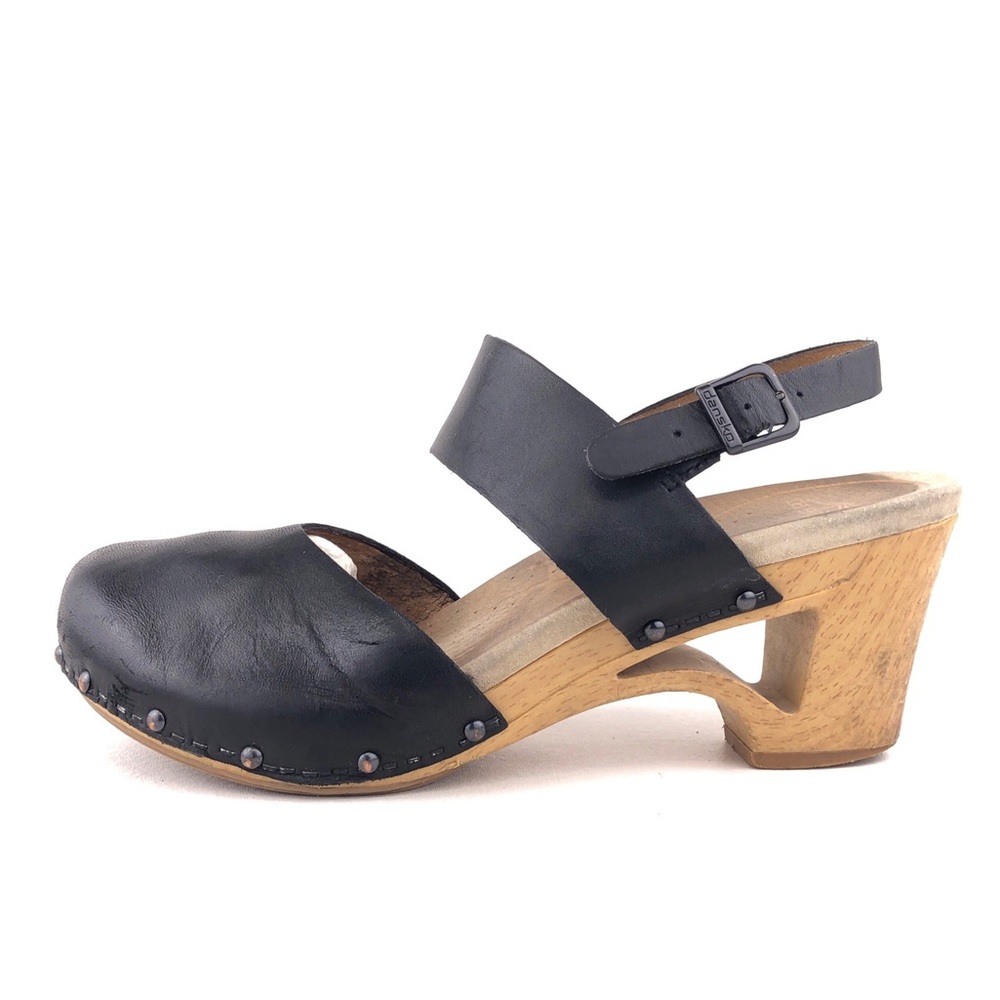 Dansko Thea Waxy Calf Leather Clog Sandals EUR 41